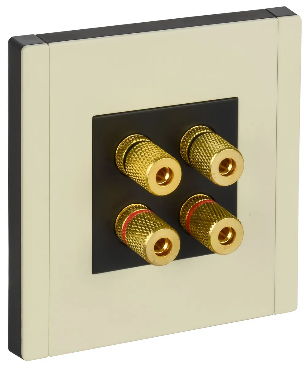 FORTE&PIANO Аудиорозетка 4-местная FP839M металл слоновая кость IEK FP-S40-M-K41