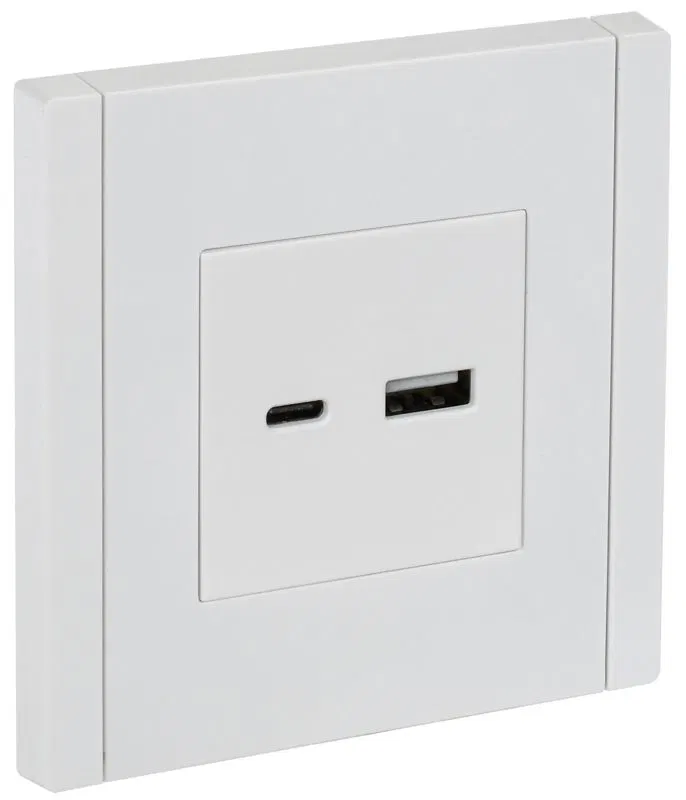 Розетка USB A+C 18Вт FORTE&PIANO FP251 бел. IEK FP-U22-018-K01