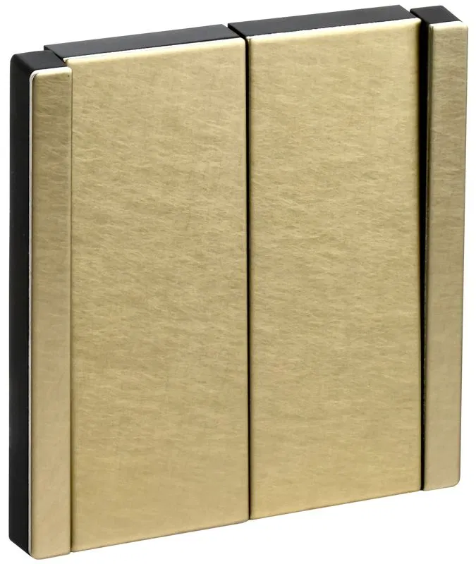 Выключатель проходной 2-кл. 1п 1мод. СП FORTE&PIANO FP607M 10А IP20 шампань IEK FP-V22-0-10-1-M-K37