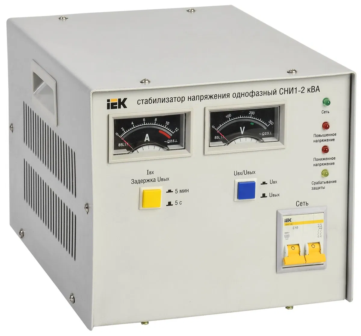 Стабилизатор напряжения однофазный СНИ1-2 кВА IEK IVS10-1-02000