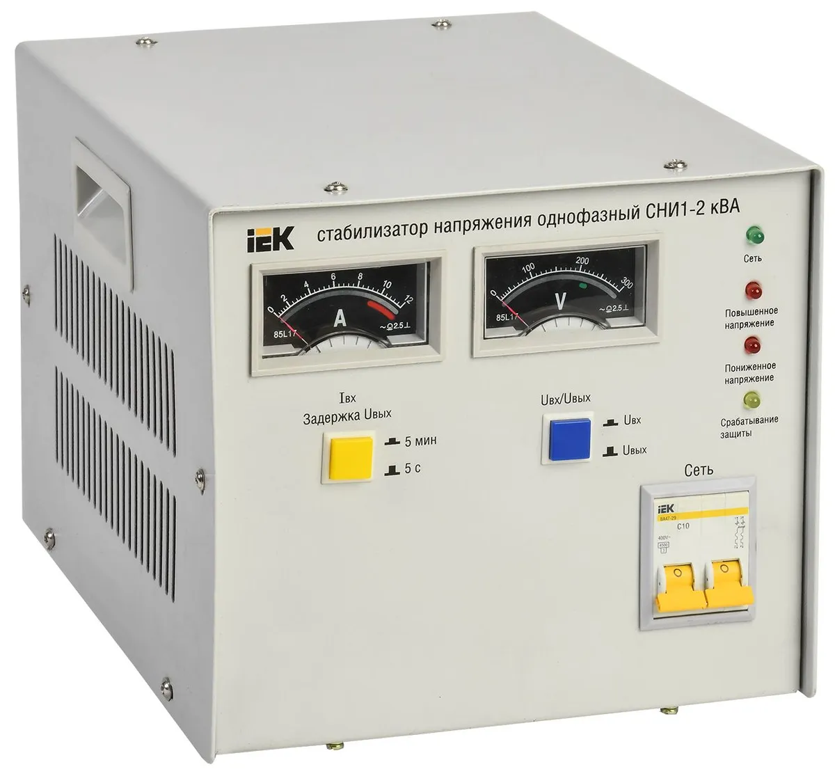Стабилизатор напряжения однофазный СНИ1-2 кВА IEK IVS10-1-02000