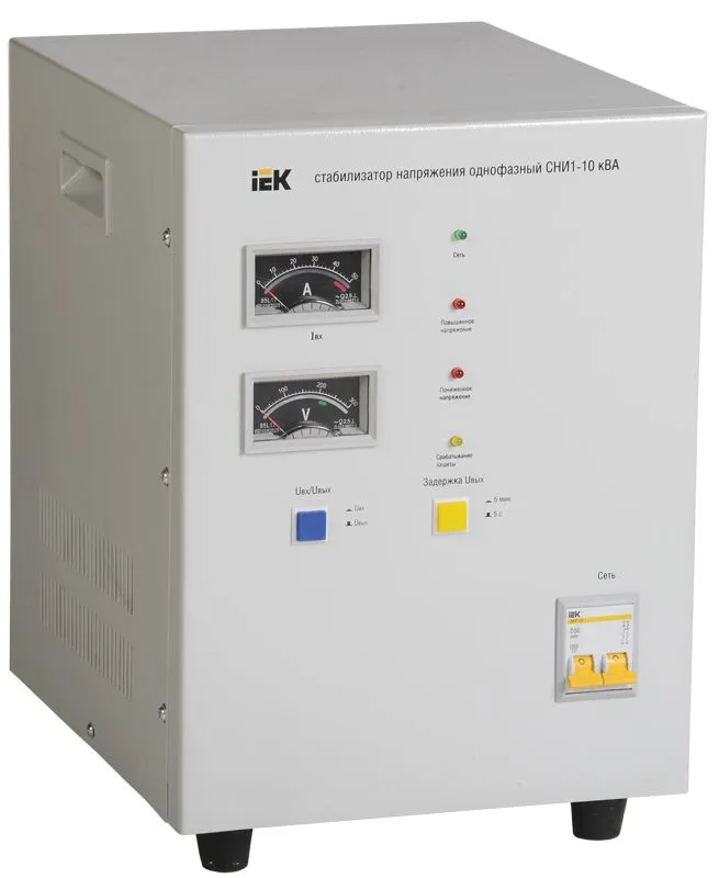 Стабилизатор напряжения однофазный СНИ1-10 кВА IEK IVS10-1-10000