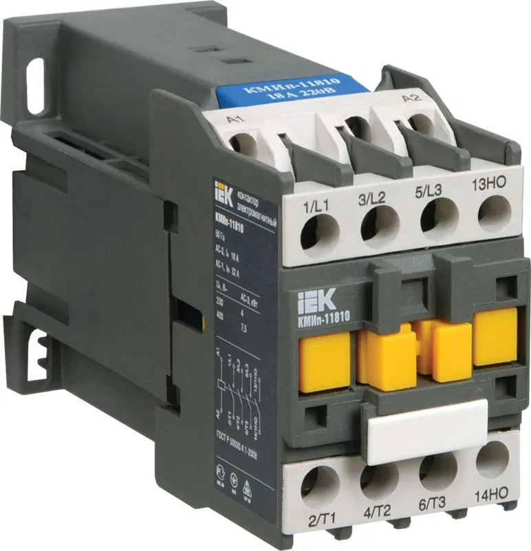 Контактор КМИп-10910 09А 220В/АС3 1НО KARAT IEK KMD11-009-220-10
