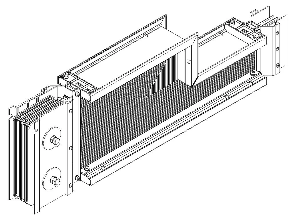 LINEBAR Секция редукционная 1000-630А Al 3L+N+1/2PE некрашеная IP55 без автоматического выключателя IEK LB-1000A0630-5-25-F-RE-Y0