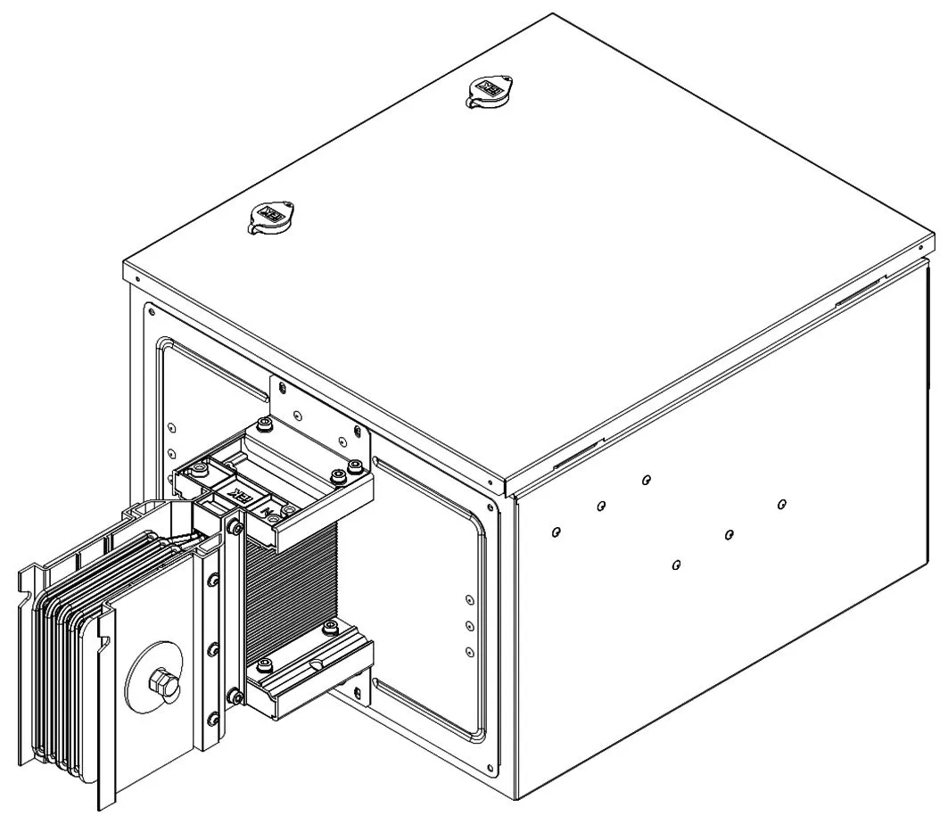 LINEBAR Секция соединения с другими типами шинопроводов 4000А Al 3L+N+1/2PE IP55 транспортировочная IEK LB-4000A5-35-F-EA