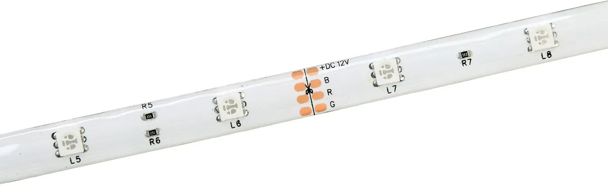 Лента светодиодная 5м LSR-5050RGB30-7,2-IP65-12В IEK LSR2-3-030-65-3-05