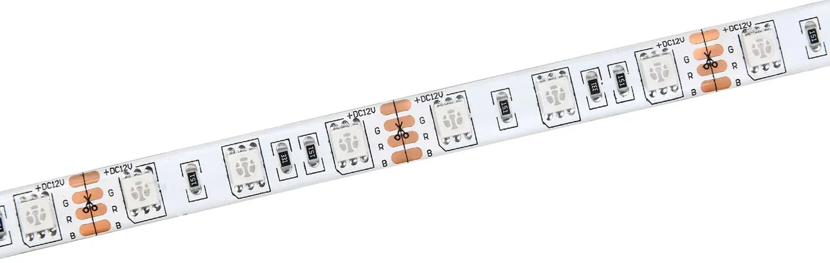 Лента светодиодная 5м LSR-5050RGB60-14,4-IP65-12В IEK LSR2-3-060-65-3-05
