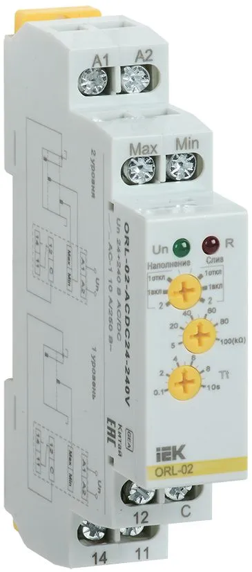 Реле наполнения/дренажа ORL 24-240В AC/DC IEK ORL-02-ACDC24-240V
