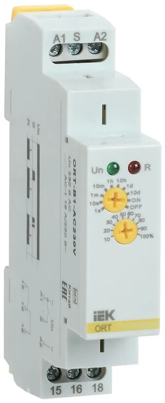 Реле задержки выключения ORT. 1 конт. 230 В AС IEK ORT-B1-AC230V IEK
