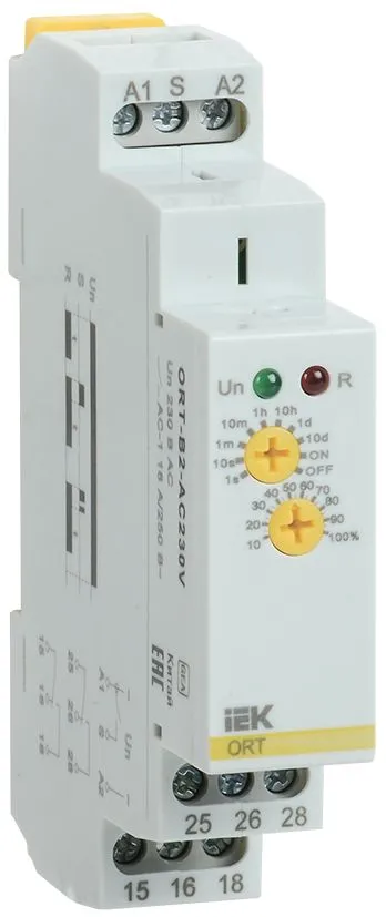 Реле задержки выключения ORT 2контакта 230В AC IEK ORT-B2-AC230V