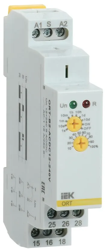 Реле задержки выключения ORT 2 контакта 12-240В AC/DC IEK