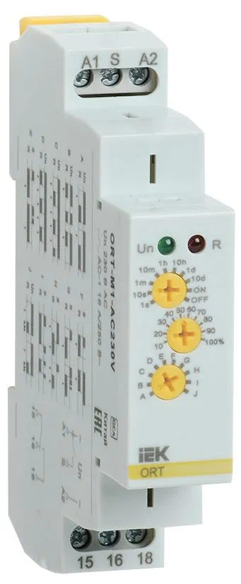Реле времени ORT многофункциональное 1 контакт 230В AC IEK ORT-M1-AC230V