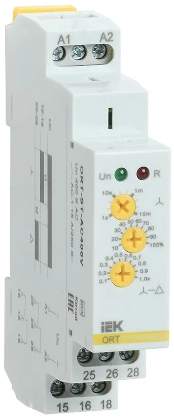 Реле пуска звезда-треугольник ORT. 400 В AС IEK ORT-ST-AC400V IEK