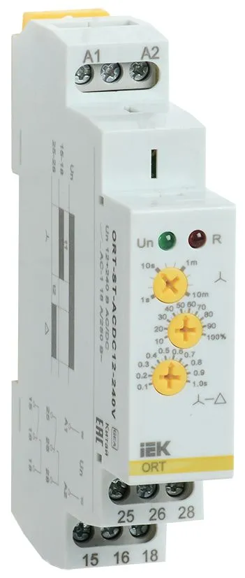 Реле пуска звезда-треугольник ORT.12-230 В AC/DC IEK ORT-ST-ACDC12-240V IEK