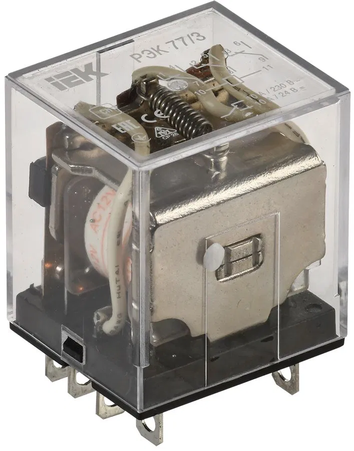 Реле РЭК77/3 10А 12В AC IEK RRP10-3-10-012A