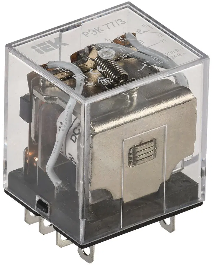 Реле РЭК77/3 10А 12В DC IEK RRP10-3-10-012D
