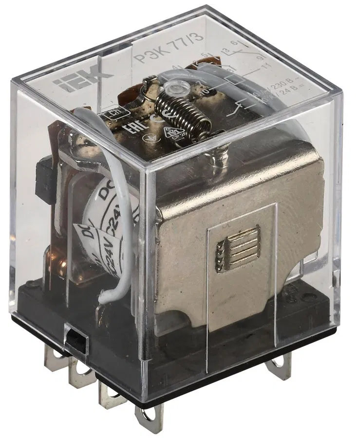 Реле РЭК77/3 10А 24В DC IEK RRP10-3-10-024D