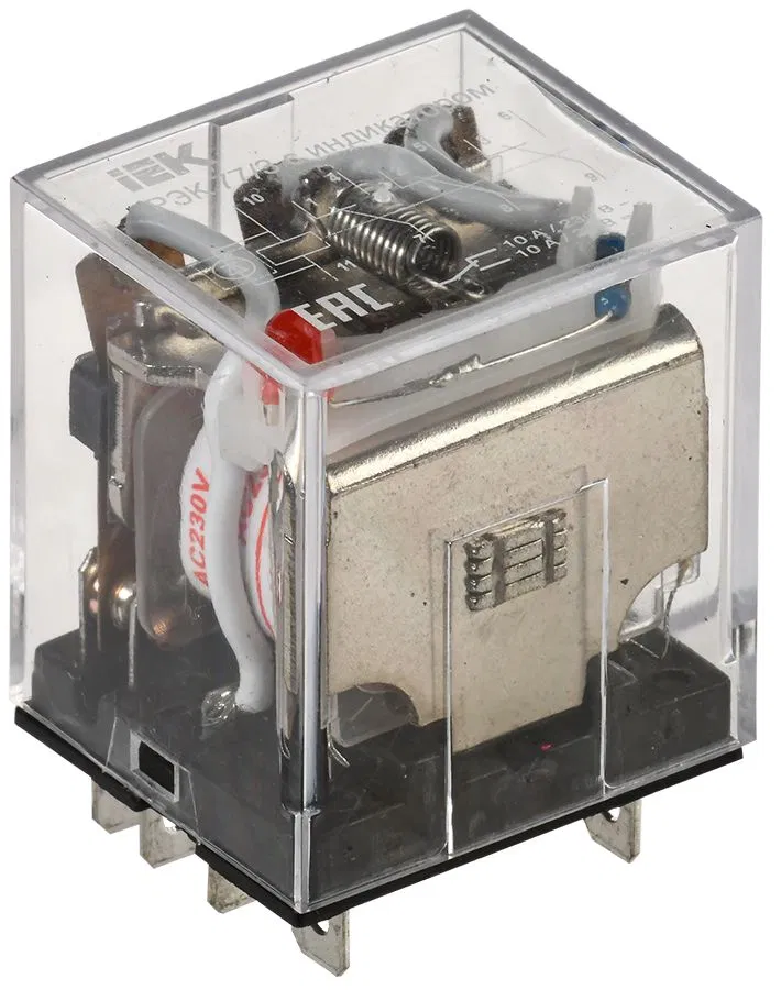 Реле РЭК77/3 с индикацией 10А 220В AC IEK RRP10-3-10-220A-LED