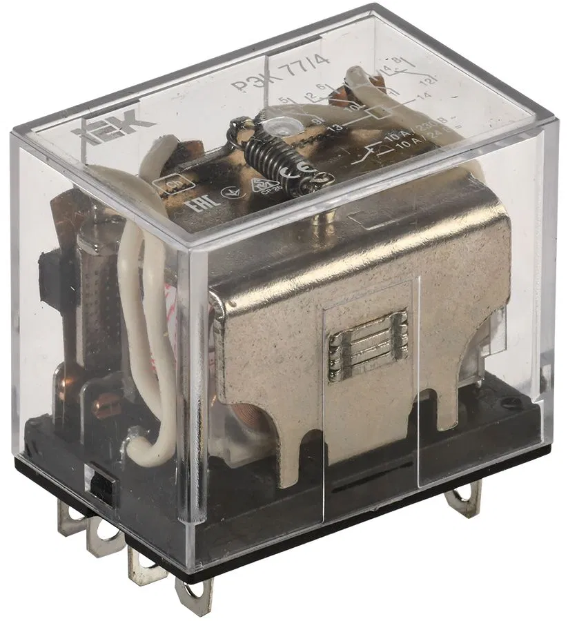 Реле РЭК77/4 10А 24В AC IEK RRP10-4-10-024A
