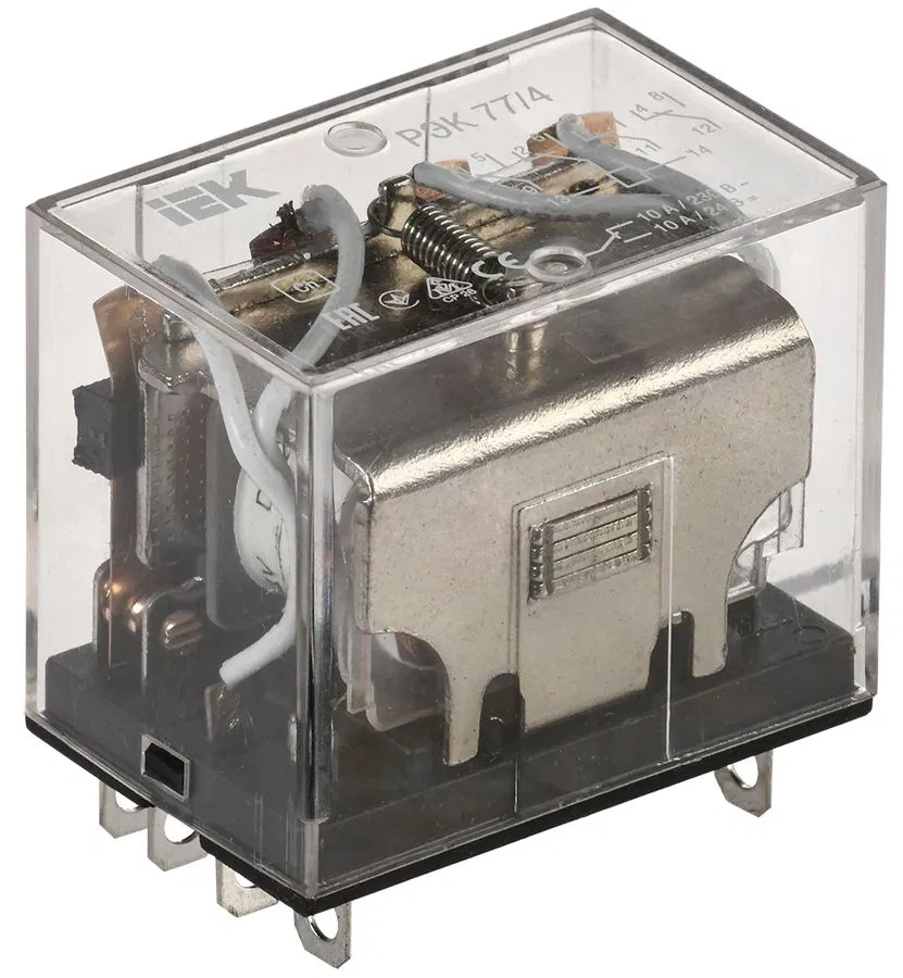 Реле РЭК77/4 10А 24В DC IEK RRP10-4-10-024D