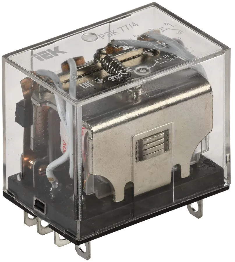 Реле РЭК77/4(LY4) 10А 220В АC ИЭК RRP10-4-10-220A IEK