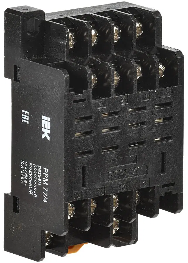 Разъем РРМ77/4 для РЭК77/4 модульный IEK RRP10D-RRM-4