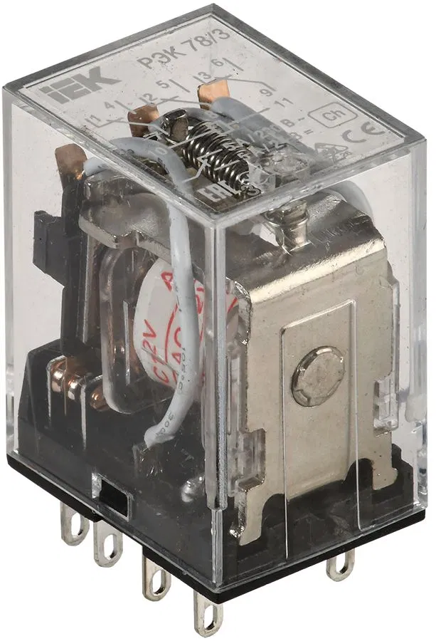 Реле РЭК78/3 5А 12В AC IEK RRP20-3-05-012A