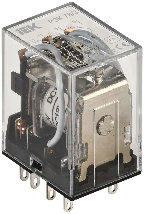 Реле РЭК78/3 5А 12В DC IEK RRP20-3-05-012D