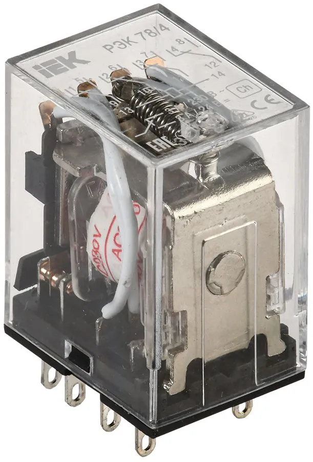 Реле РЭК78/4(MY4)  3А  220В АC ИЭК RRP20-4-03-220A IEK