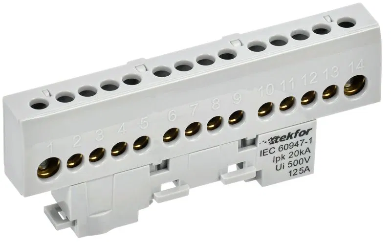 Шина L "фаза" изол. на универс. держ. 8х12-14-Ср TEKFOR IEK TF-NN20-14-KL-K03