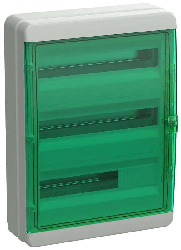 Корпус КМПн-54 TEKFOR IP65 зел. прозр. дверь пластик. IEK TF5-KP72-N-54-65-K03-K06