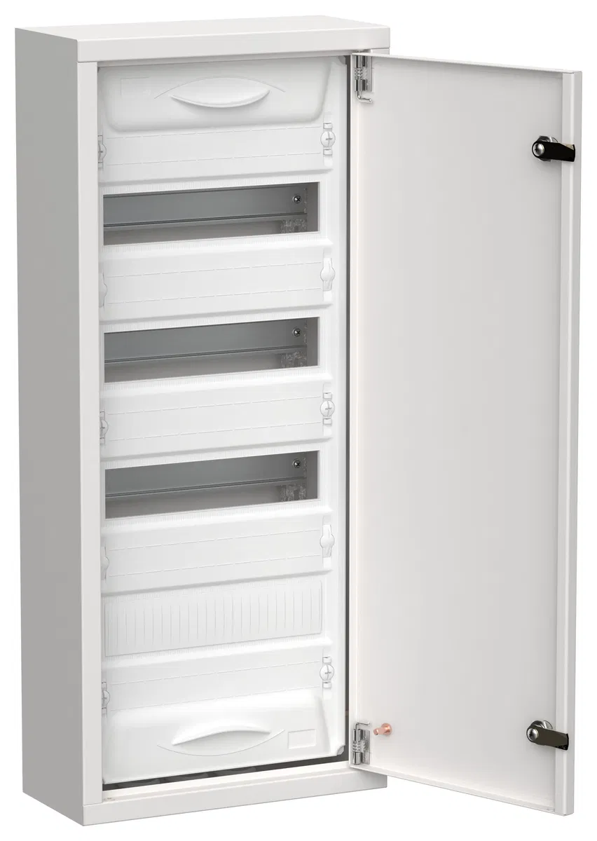 TITAN 5 Корпус металлический ЩРн-48 (1х48) 710х310х140мм IP31 белый (одна дверь) IEK TI5-50-N-048-31
