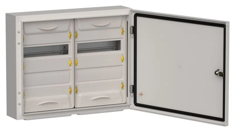 Корпус ЩРн-48 (2х24) TITAN 5 460х570х140 IP54 метал. сер. IEK TI5-50-N-2X024-54-7035