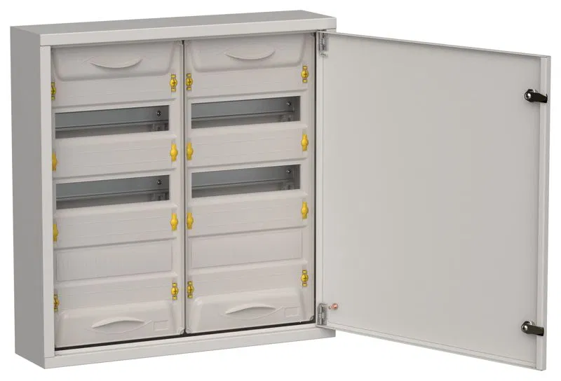TITAN 5 Корпус металлический ЩРн-72 (2х36) 585х570х140мм IP31 серый (одна дверь) IEK TI5-50-N-2X036-31-7035