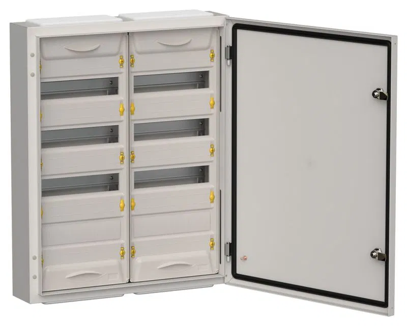 Корпус ЩРн-96 (2х48) TITAN 5 710х570х140 IP54 метал. сер. IEK TI5-50-N-2X048-54-7035