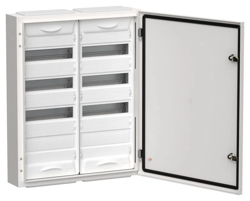 Корпус ЩРн-96 (2х48) TITAN 5 710х570х140 IP54 одна дверь метал. бел. IEK TI5-50-N-2X048-54