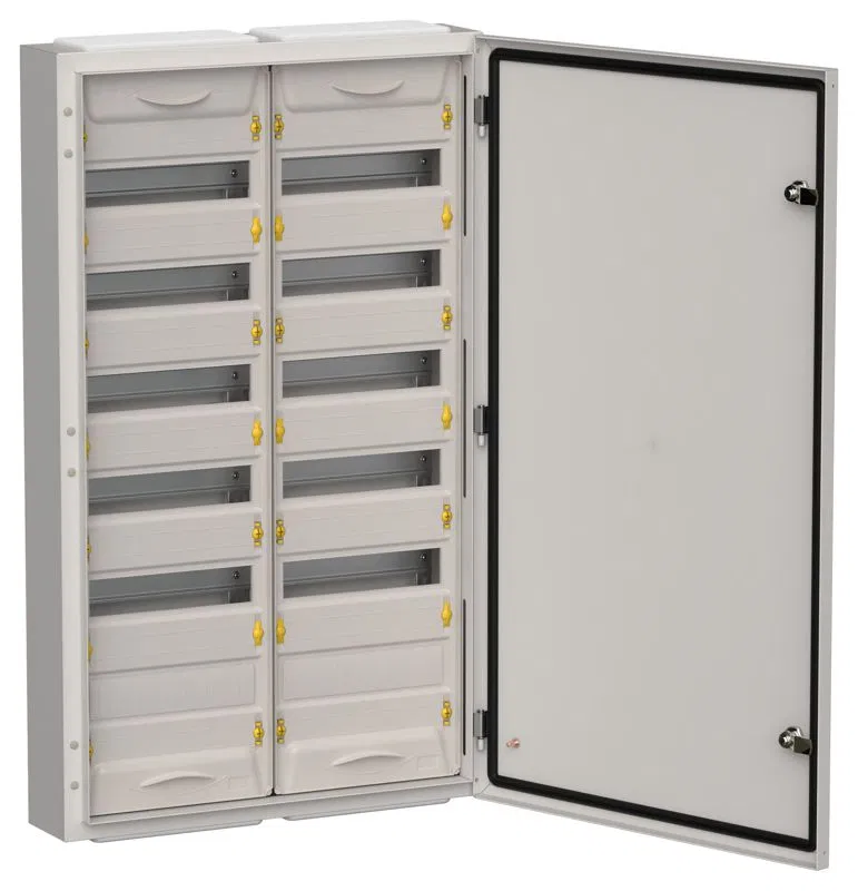 Корпус ЩРн-144 (2х72) TITAN 5 960х570х140 IP54 метал. сер. IEK TI5-50-N-2X072-54-7035