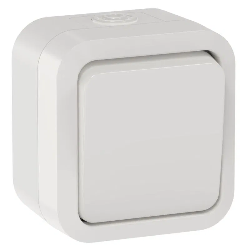 Выключатель кнопочный 1-кл. ОП TORS TS310 10А IP55 бел. IEK TS-V14-0-10-55-K01