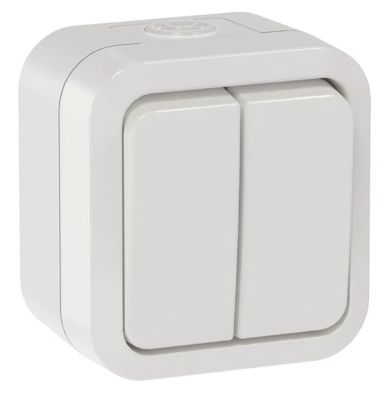 Выключатель проходной 2-кл. ОП TORS TS325 10А IP55 бел. IEK TS-V22-0-10-55-K01