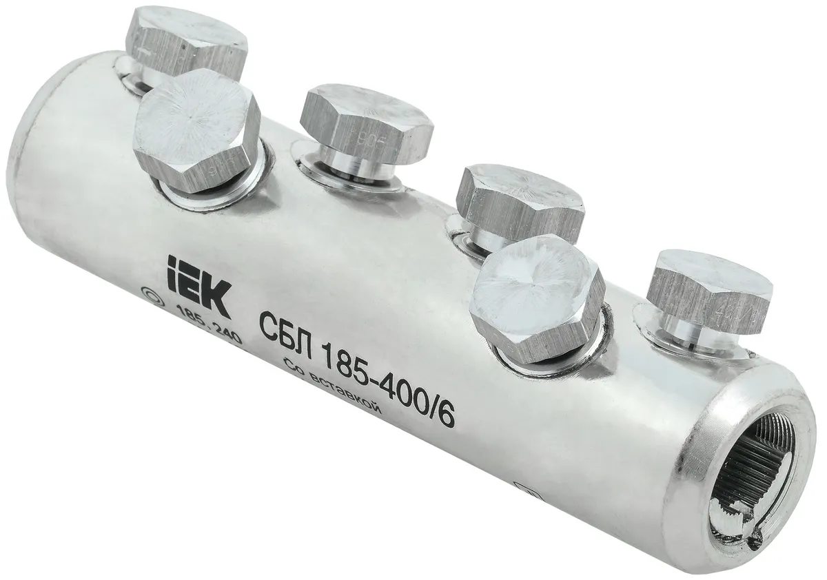 Соединитель болтовой луженый СБЛ 185-400/6 IEK UCB11-185-400-06-35