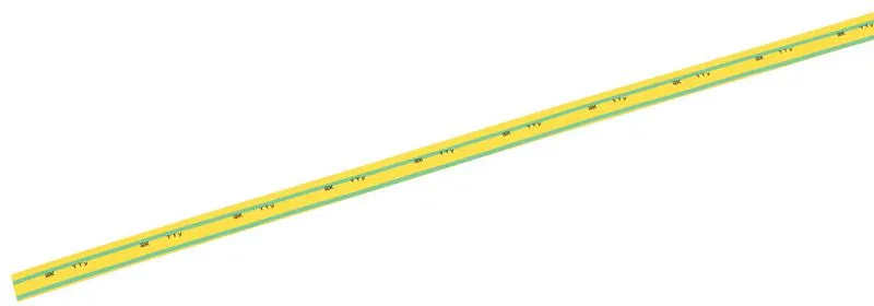 Трубка термоусадочная ТТУ нг-LS 5/2.5 желт./зел. 1м IEK UDRS-D5-1-K52