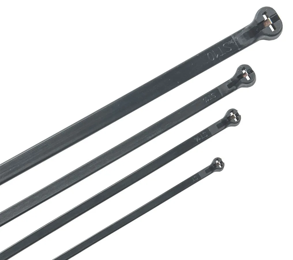 Хомут кабельный усиленный Хку 2,5х160мм со стальным замком черный (100шт) IEK UHH34-D025-160-100-K02
