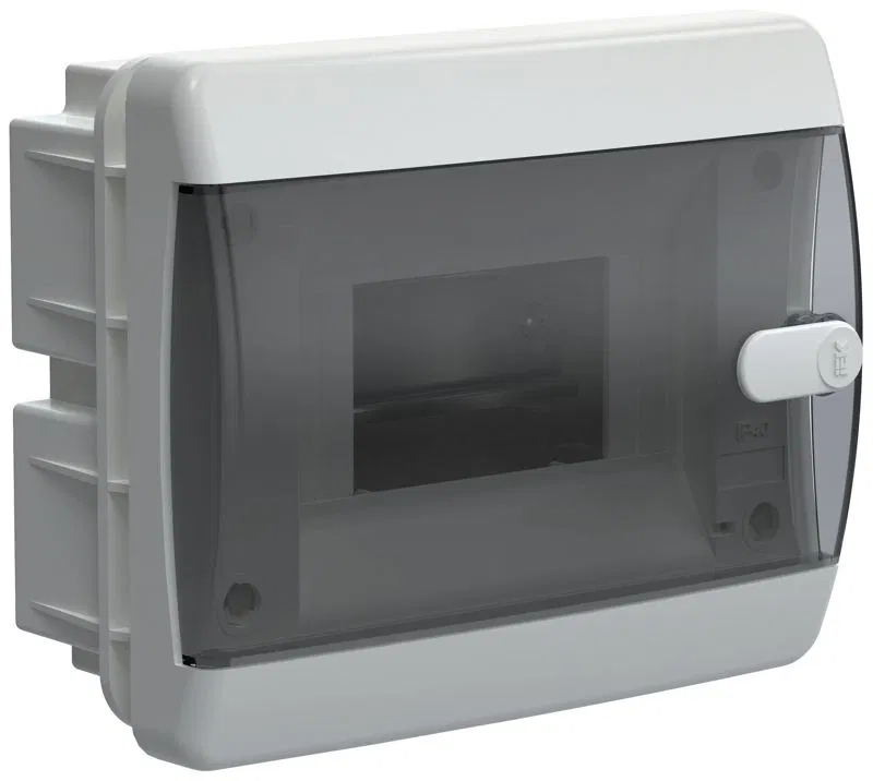 Корпус ЩРВ-П-6 UNION Compact IP41 черн. прозр. дверь пластик. IEK UIC-KP12-V-06-41-K01