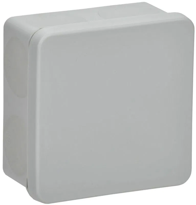 Коробка распаячная ОП КМ42435 80х80х40мм IP67 8 вводов сер. IEK UKO21-080-080-040-K41-66
