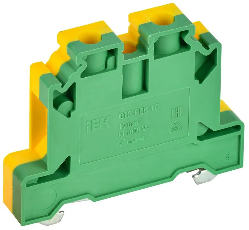 Колодка клеммная CTS-PEN ARMAFIX земля 10кв.мм жел./зел. IEK YCT11-00-K52-010