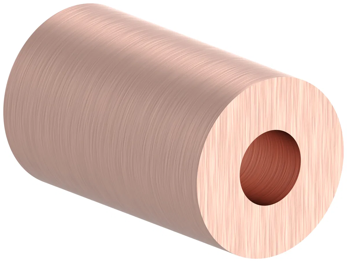 Copper connecting sleeve 30/12.5x50mm for rear busbar insulator IEK YIS50D-SR-50