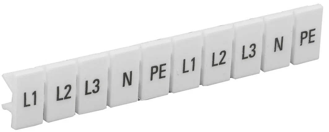 Маркеры для КПИ-4мм2 с символами "L1, L2, L3, N, PE" IEK YZN11M-004-K00-A