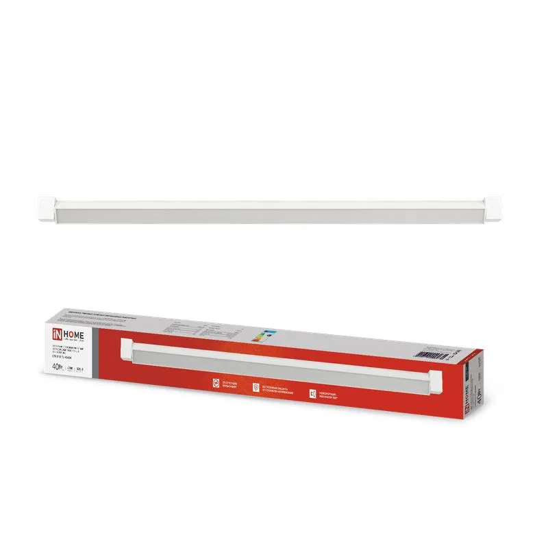 Светильник светодиодный трековый TOP-LINE LTR-01R-TL 40Вт 4000К IP40 4000лм 605мм 120град. линейный поворотн. бел. IN HOME 4690612045580