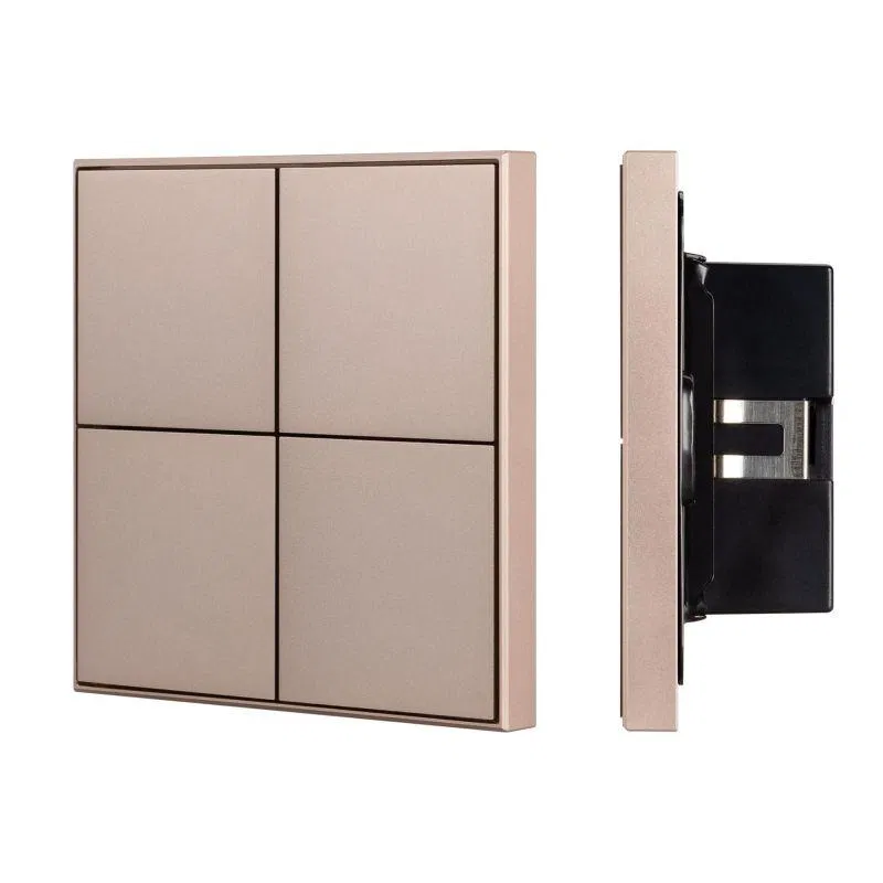 Панель кнопочная KNX-304-23-IN Champagne (BUS Frame) (IP20 металл) INTELLIGENT ARLIGHT 039669