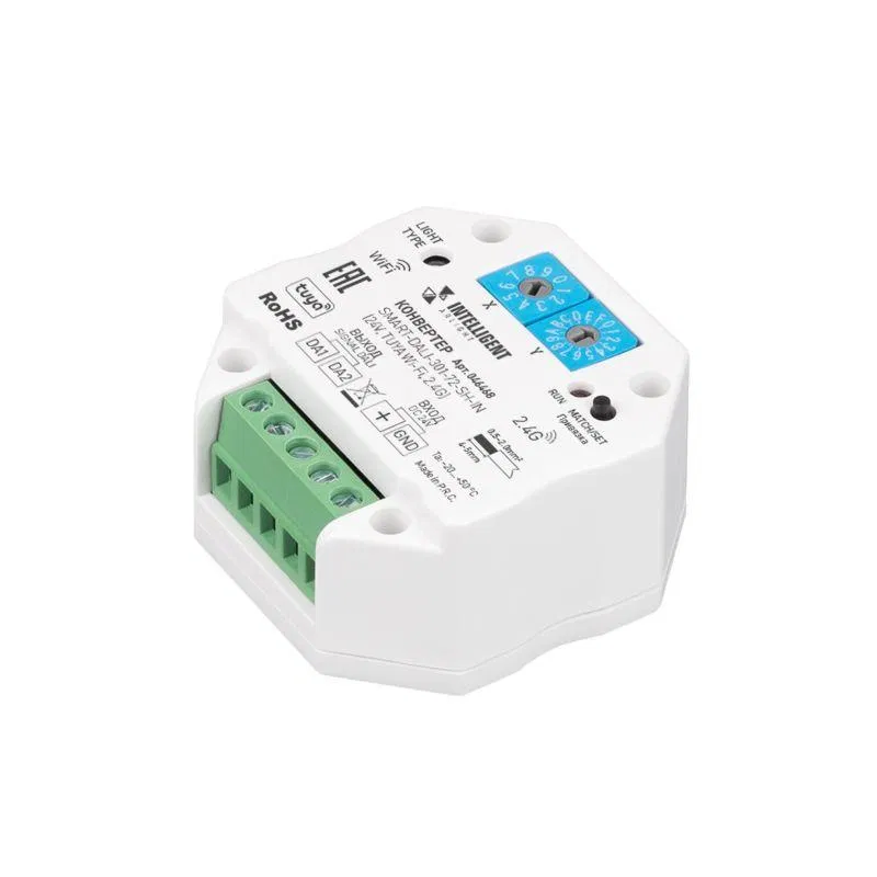 Конвертер SMART-DALI-301-72-SH-IN (24В TUYA Wi-Fi 2.4G) IP20 пластик INTELLIGENT ARLIGHT 046468
